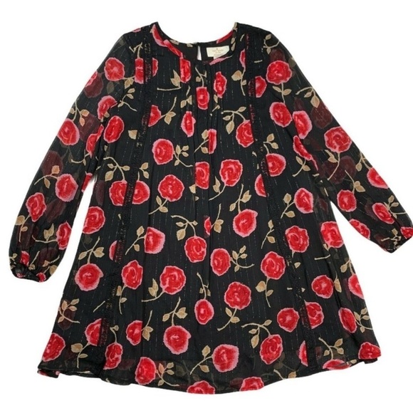 Kate Spade New York Floral Metallic Shift Dress - Picture 1 of 5